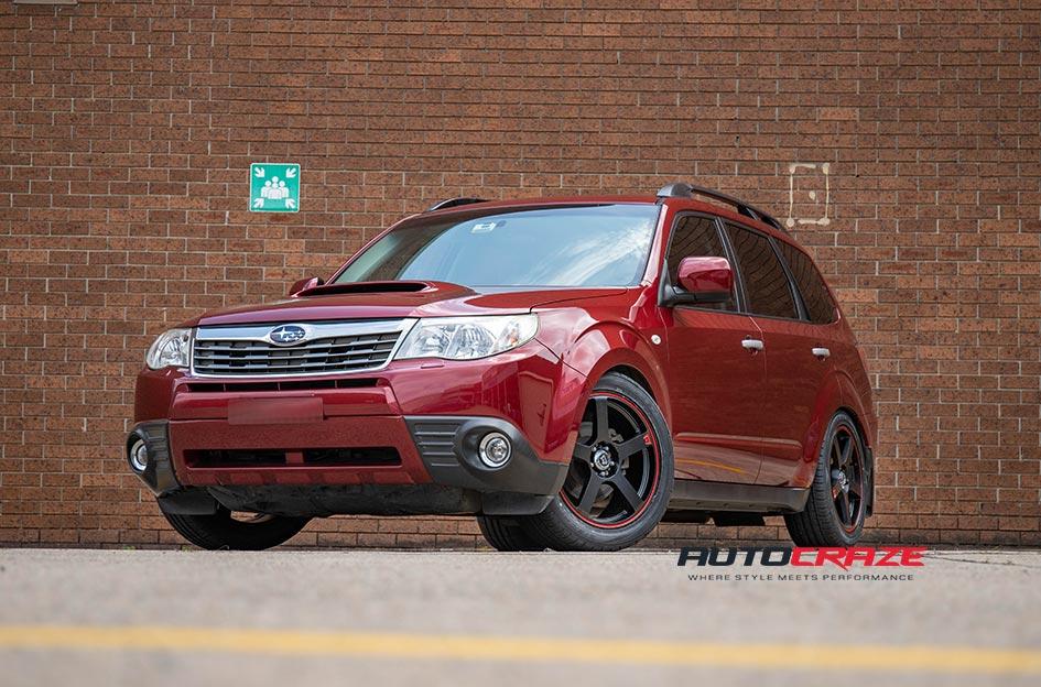 SUBARU FORESTER MR116 MATTE BLACK RED EDGE
